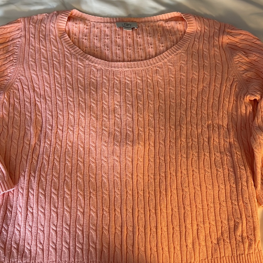 Talbots Scoop Neck, Cable Sweater